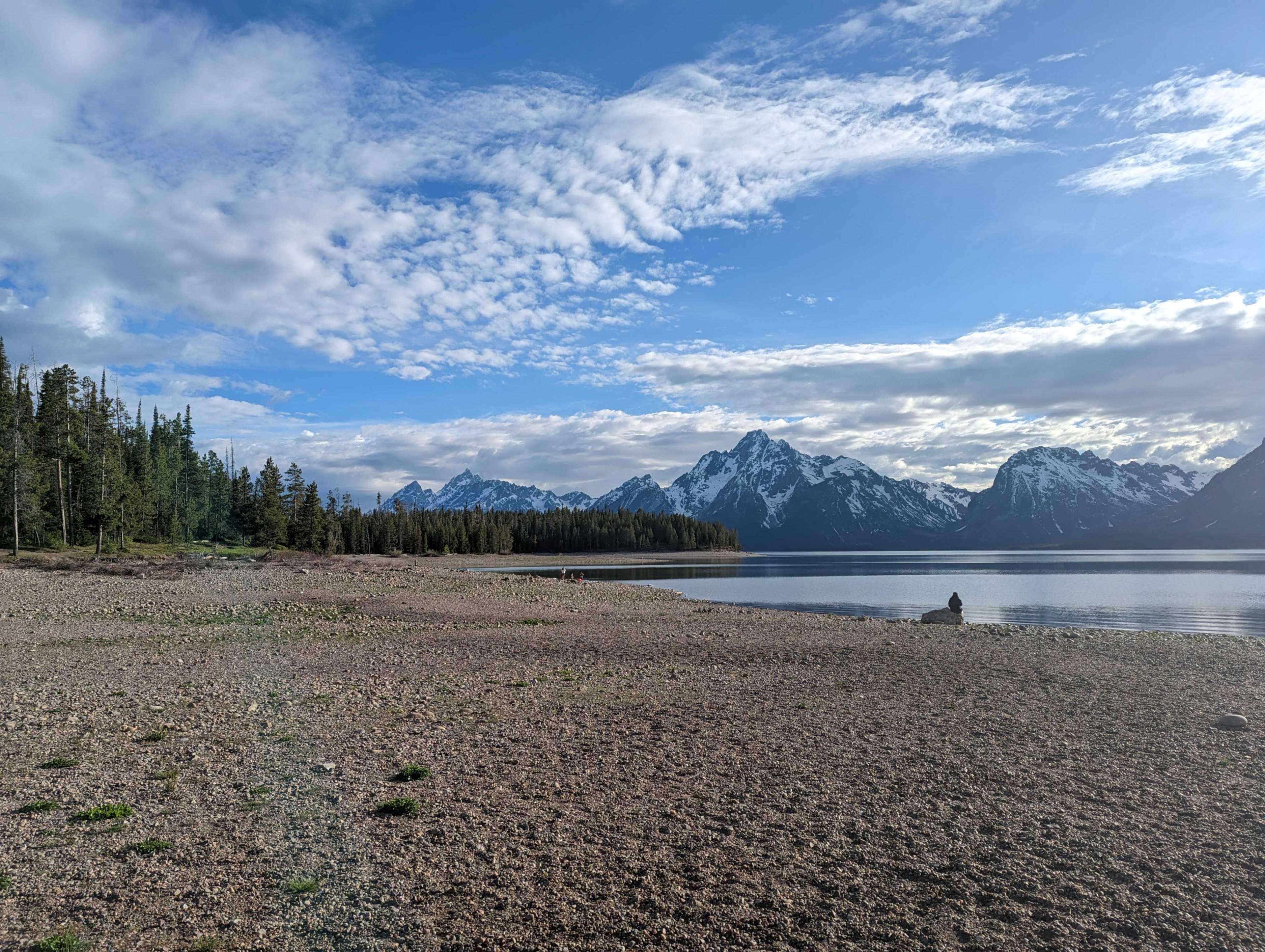 grand tetons and beach