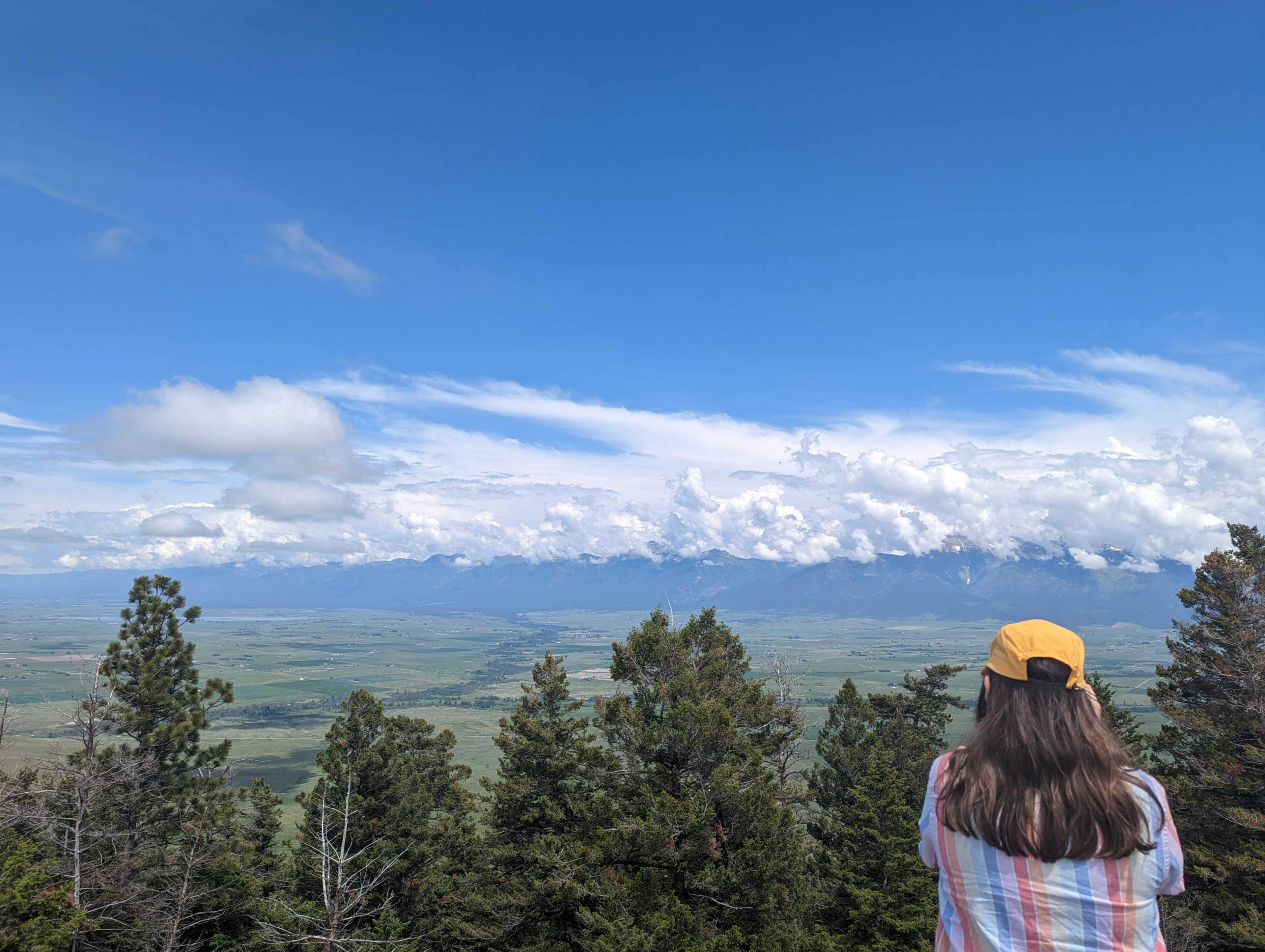 rainey and mountains