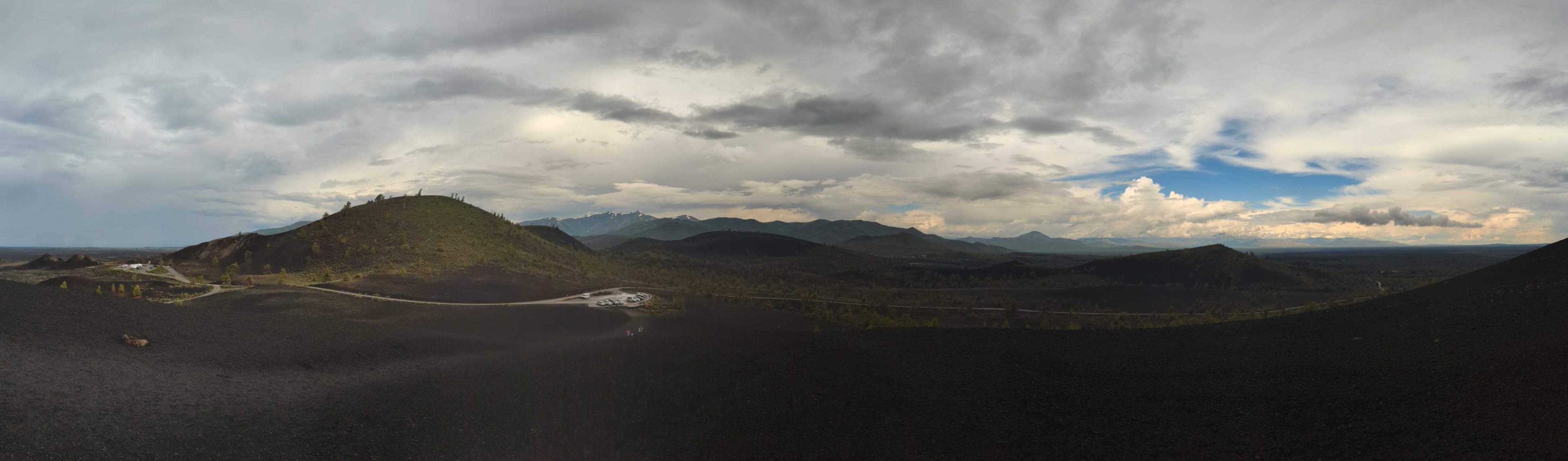 panorama from halfway up the hill