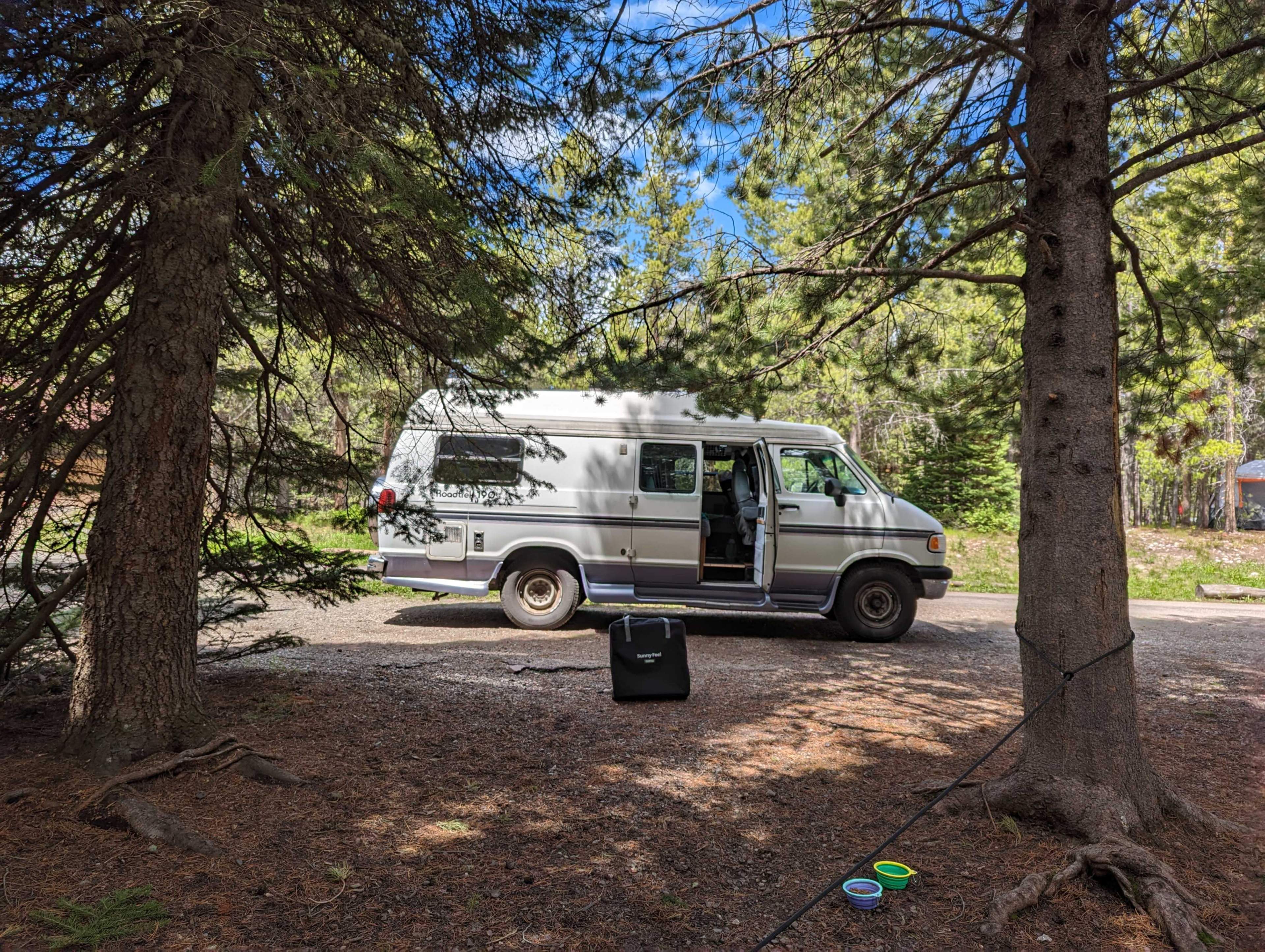 roadtrek at campsite